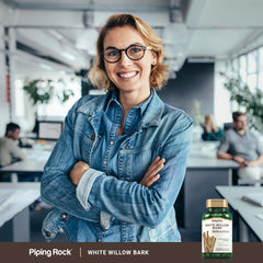Piping Rock open bottle showing capsules ready to use and freshness benefit