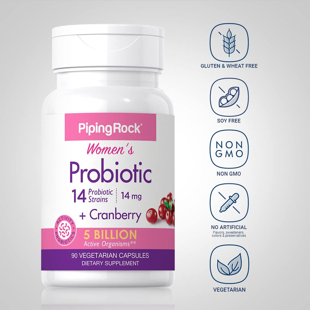 Piping Rock ingredient label photo showing 14 probiotic strains
