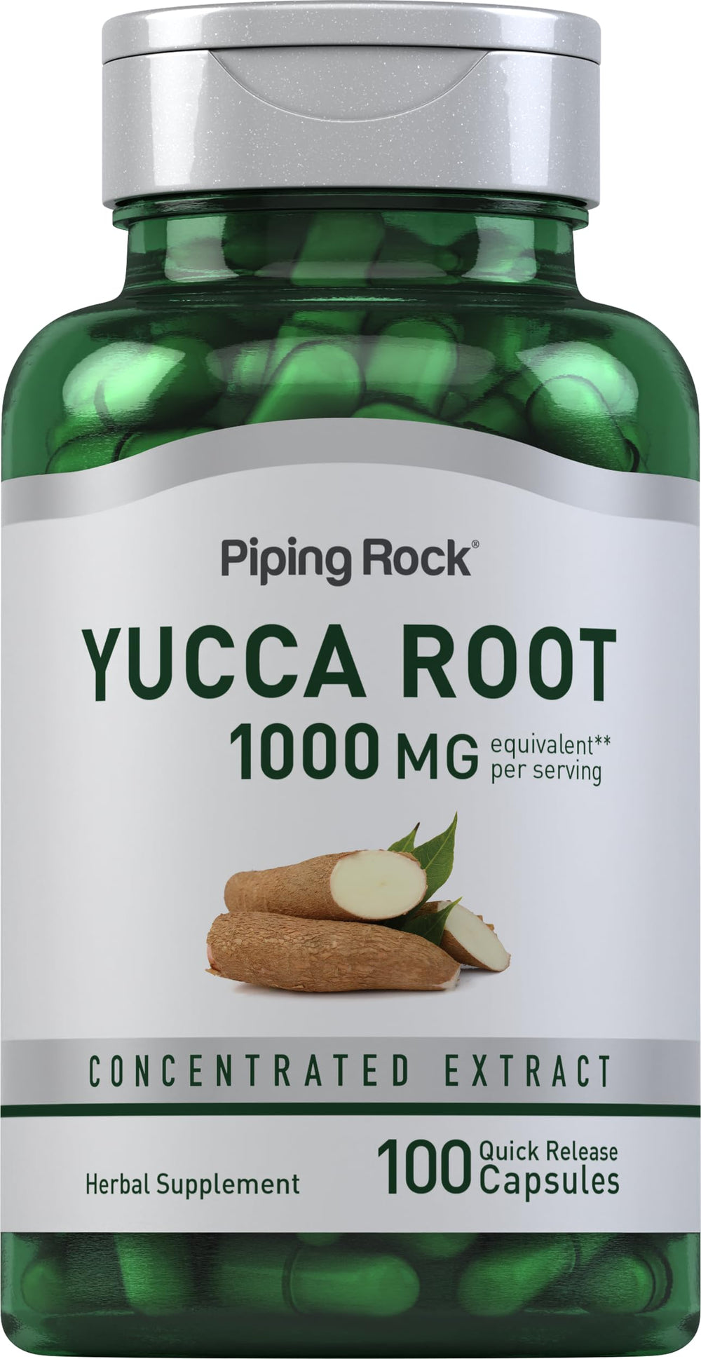 Piping Rock front bottle view showing product and benefits