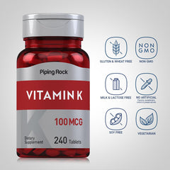 Piping Rock bottle open with tablets visible for easy dosing