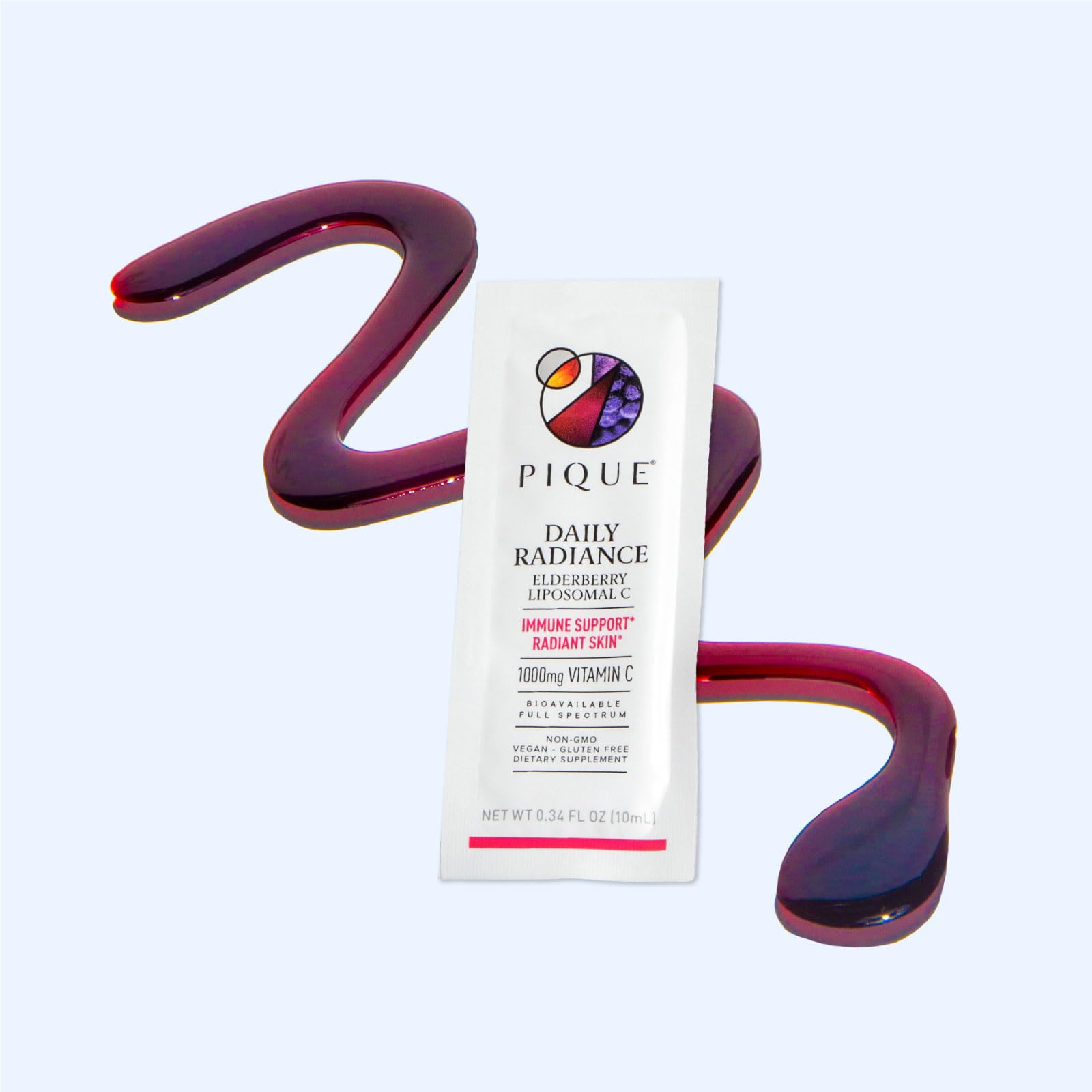 Elderberry fruit and ingredients used in PIQUE formula