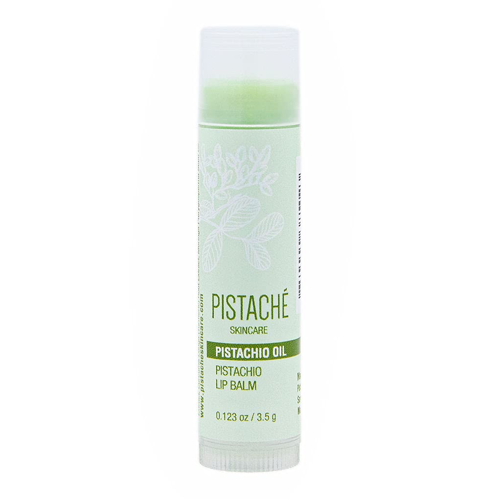 Pistaché Skincare Pistachio Oil Lip Balm tube delivering hydration