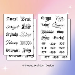 Pixel Hearts Sassy Script Diva tattoo design for bold, eye-catching expressions.