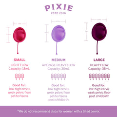 Pixie Cup all-day comfort in action for on-the-go confidence