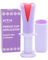 Pixie Cup Applicator main-use insertion shows tampon-like ease for comfortable placement.