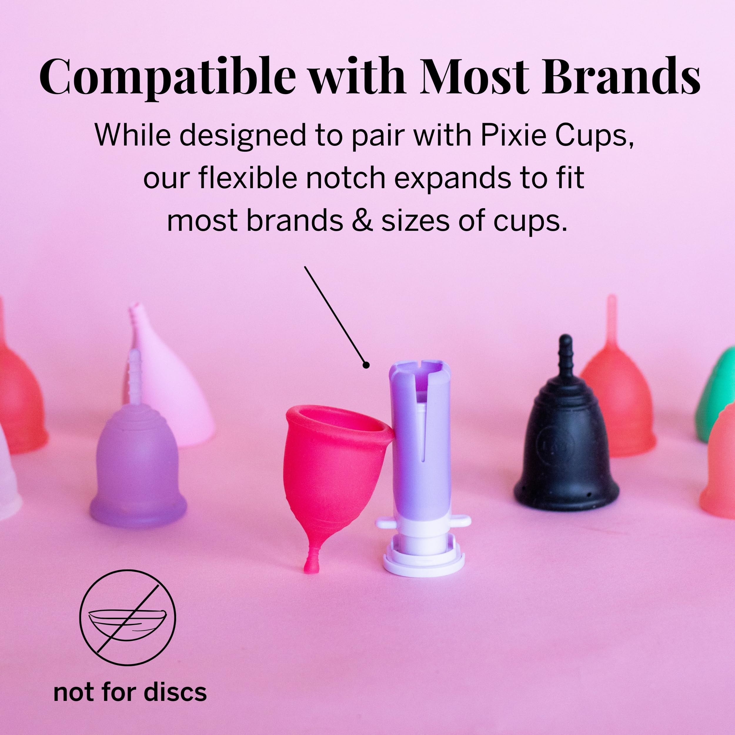 Pixie Cup Applicator universal-fit highlights compatibility with most cup brands.