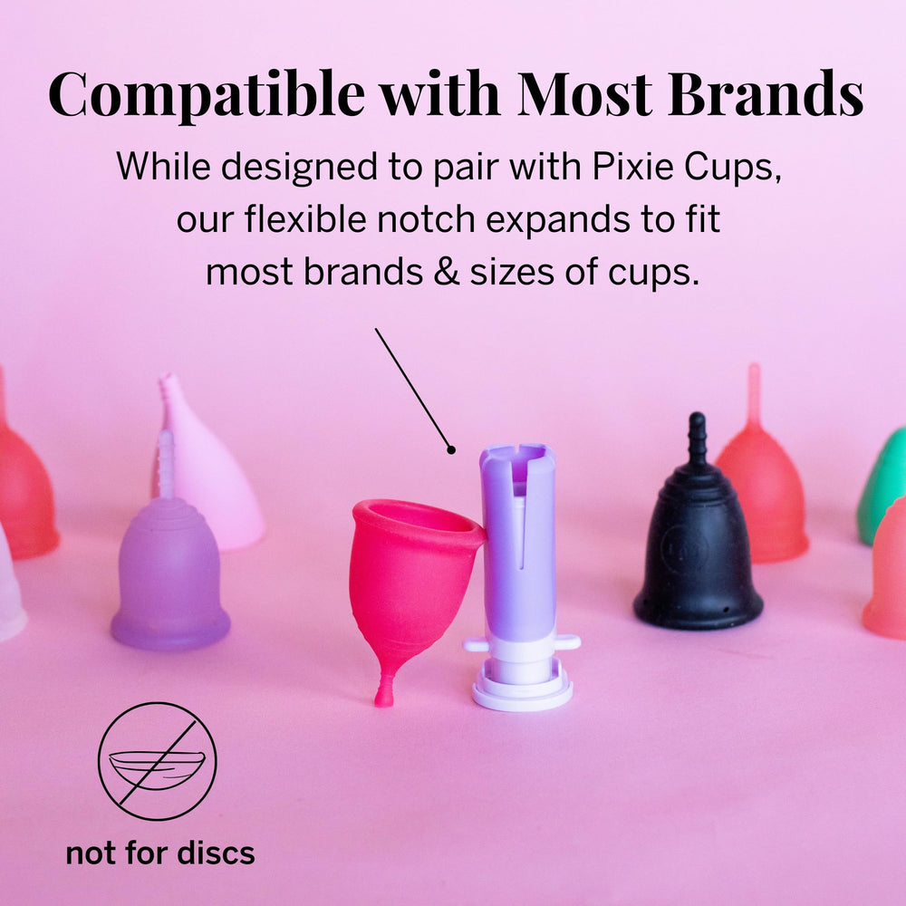 Pixie Cup Applicator universal-fit highlights compatibility with most cup brands.