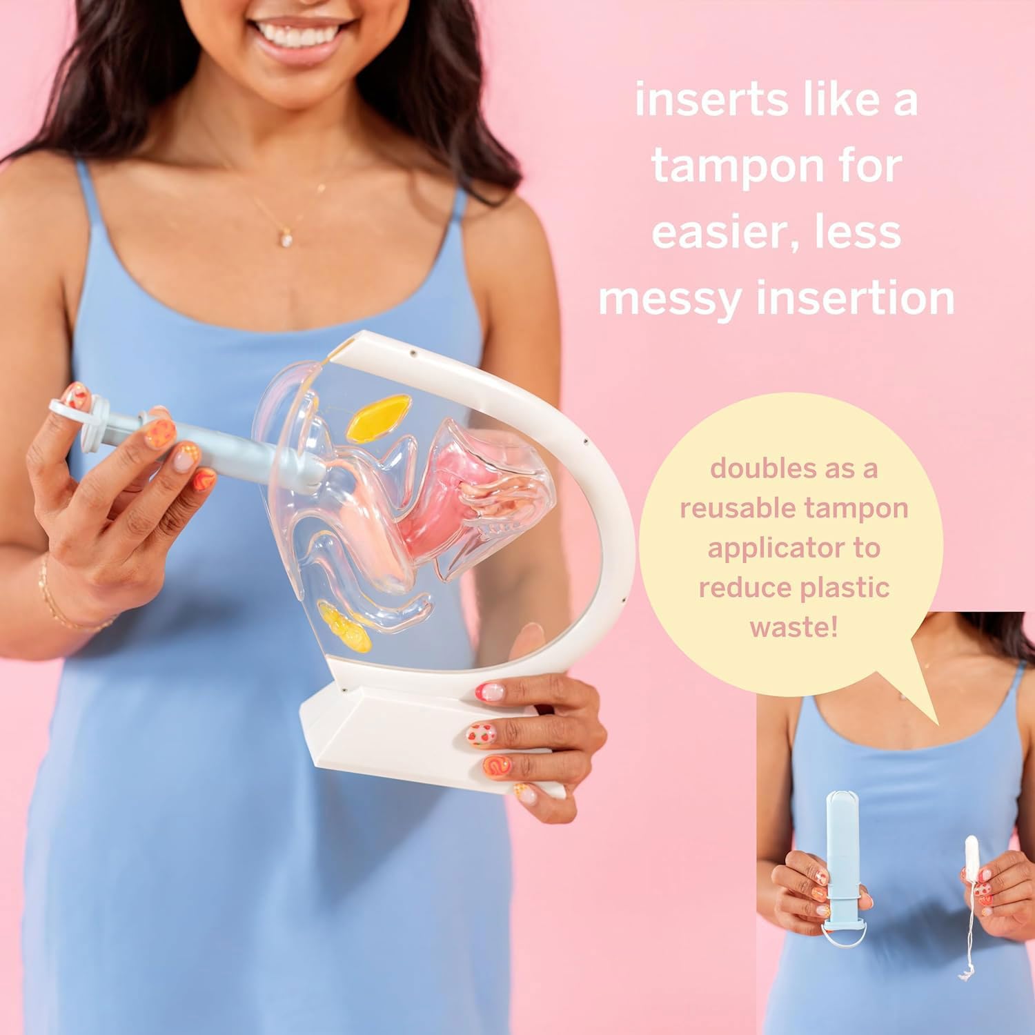 Pixie Cup disc applicator comfort-fit offers ergonomic, steady grip for confident use