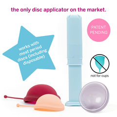 Pixie Cup disc applicator medical-grade materials provide gentle comfort for sensitive skin