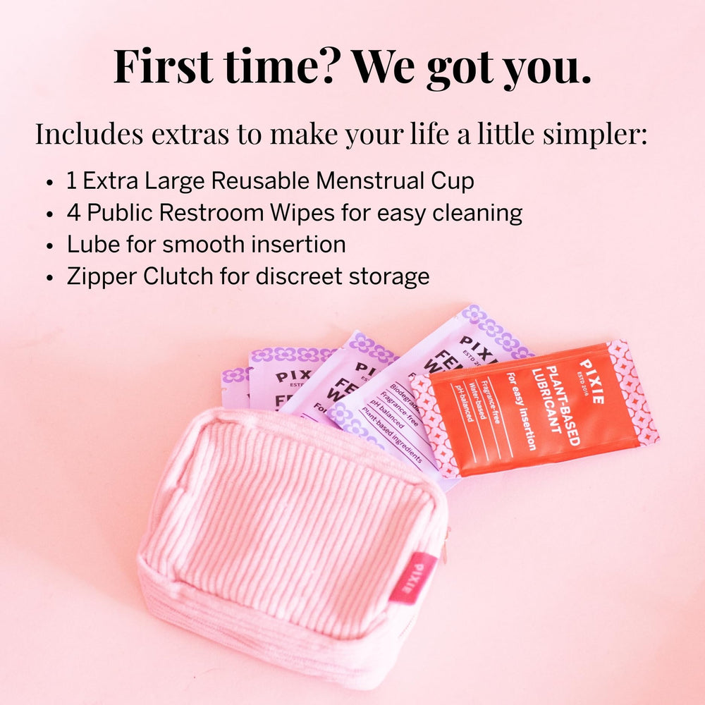 Pixie Cup durable silicone lasts up to 10 years for long-term value.