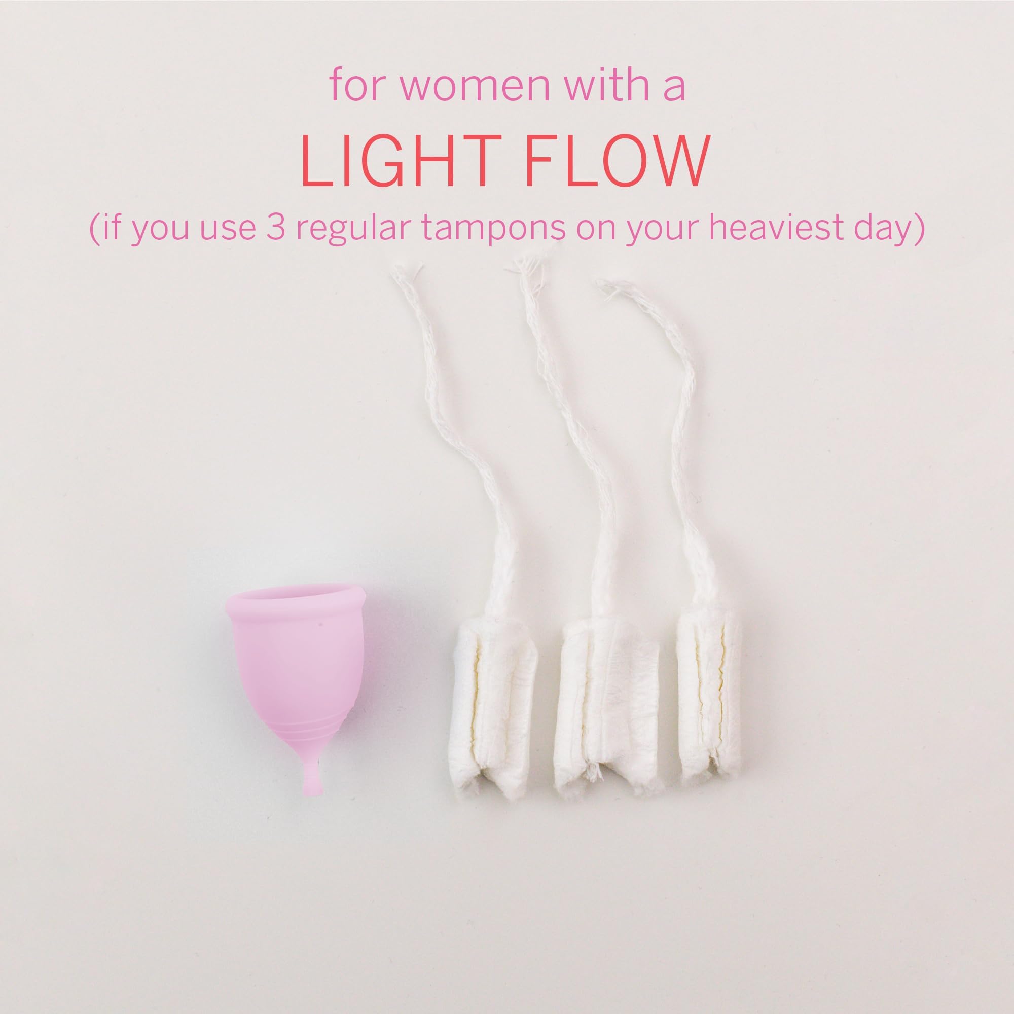 Pixie Cup easy-insert clean silicone for comfortable use during activity.