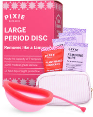 Pixie Cup overview showcasing medical-grade silicone for comfortable period management.