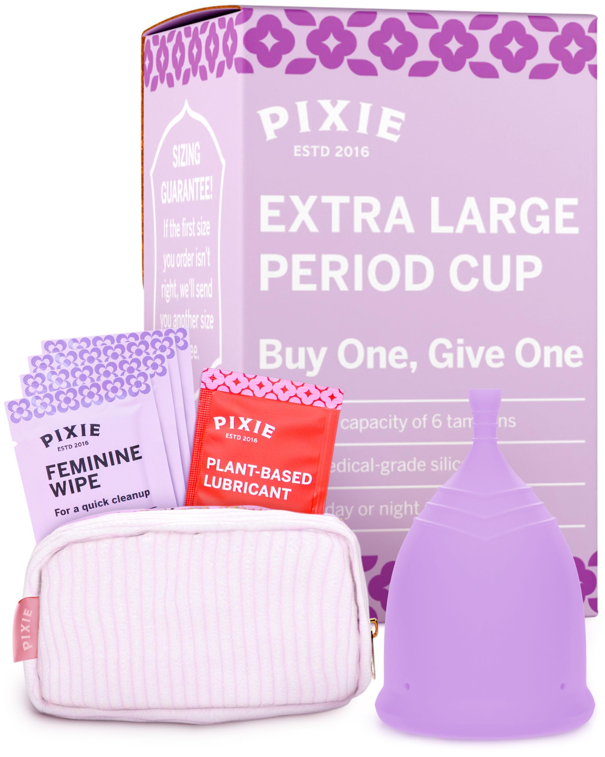 Pixie Cup soft silicone material; comfortable all-day wear for active days.