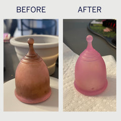 Disc cleaning with Pixie Cup stain remover saves time and effort.