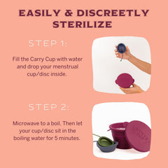 Pixie Cup sterilizer water shake action demonstrates simple rinse in public settings
