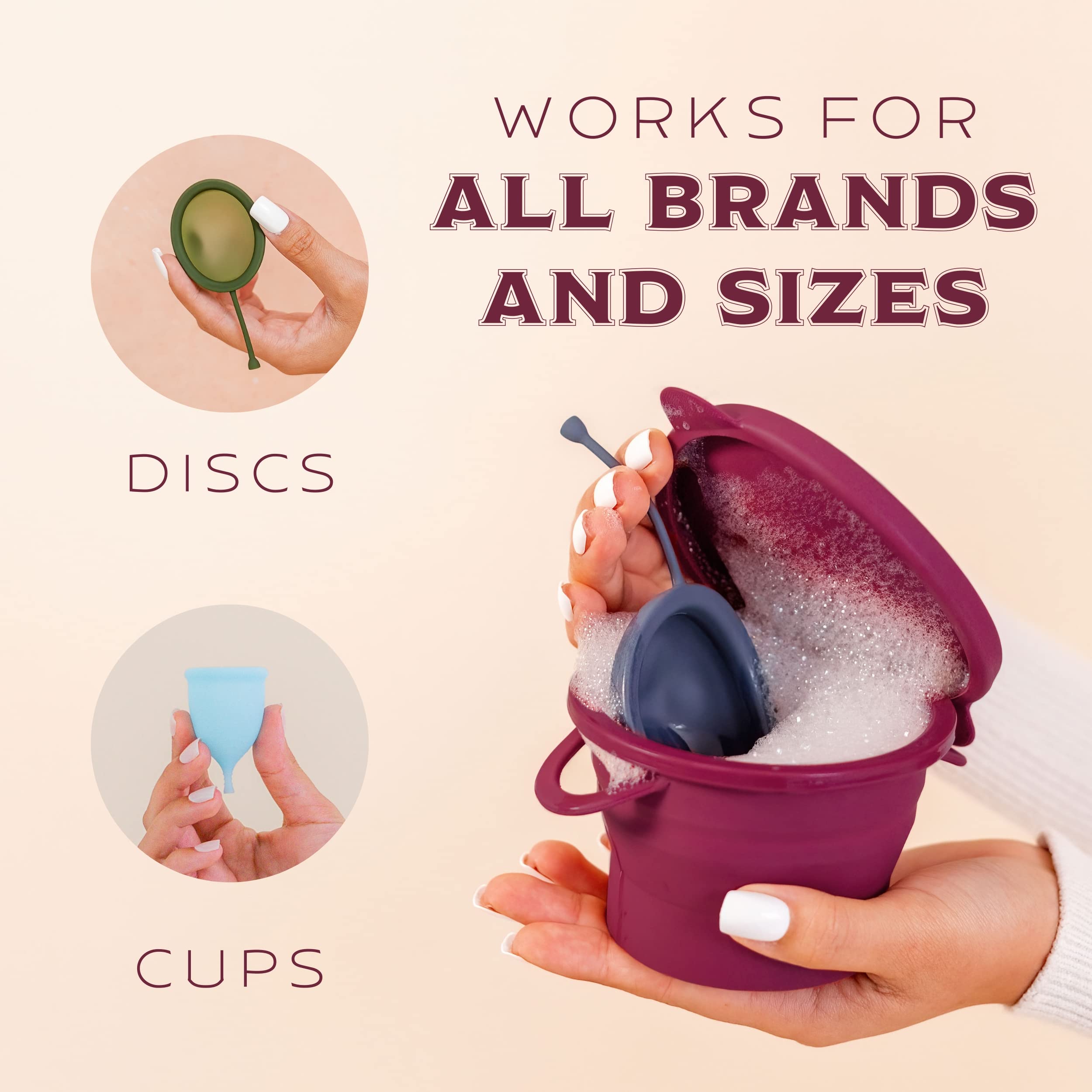 Pixie Cup sterilizing container microwaveable use for fast cleaning between tasks