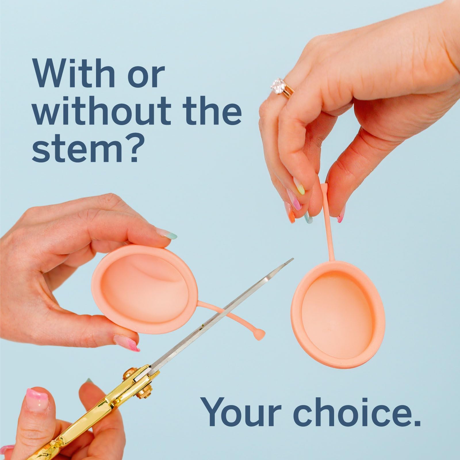 Pixie Disc removal with pull string enables clean, mess-free removal.