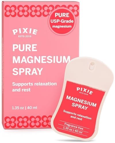 Front view of Pixie Pure Magnesium Spray 1.35oz bottle