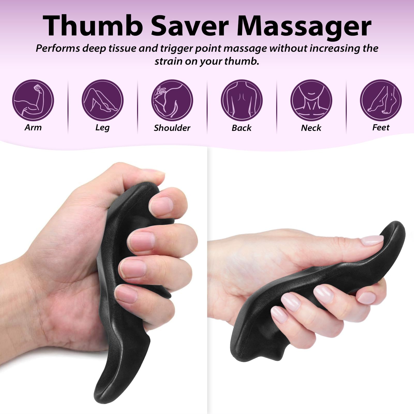 Precise massage point with thumb protector