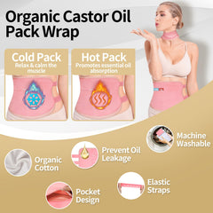 Close-up of 4 oz castor oil bottles