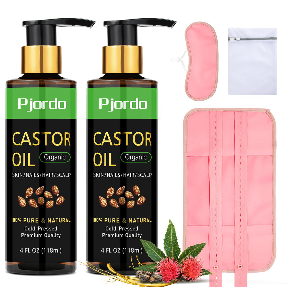 Pjordo castor oil pack wrap for waist