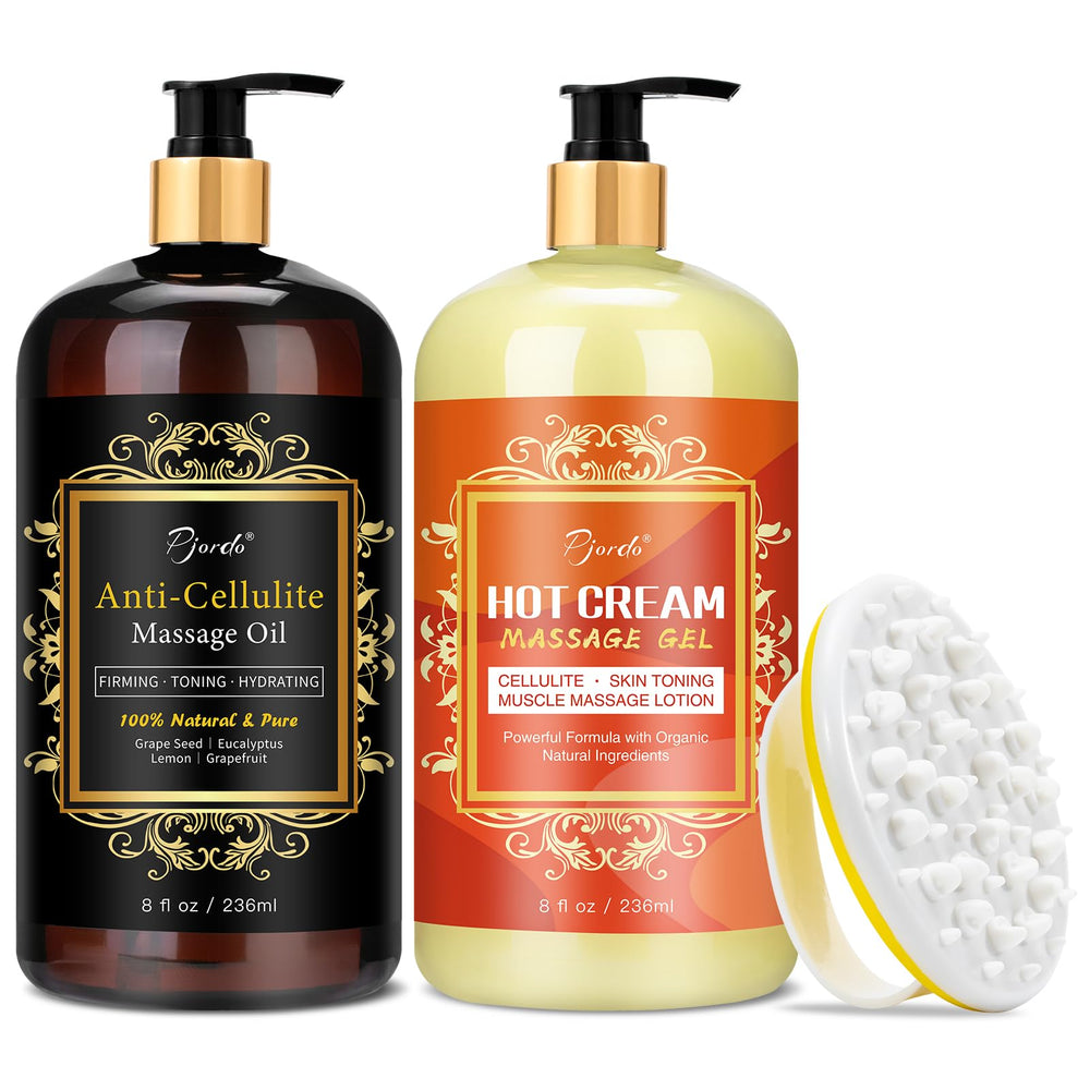 Pjordo cellulite massage oil bottle 8 oz