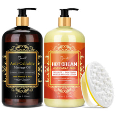 Pjordo cellulite massage oil bottle 8 oz