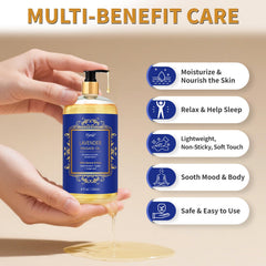 Silky, non-greasy massage oil texture being poured