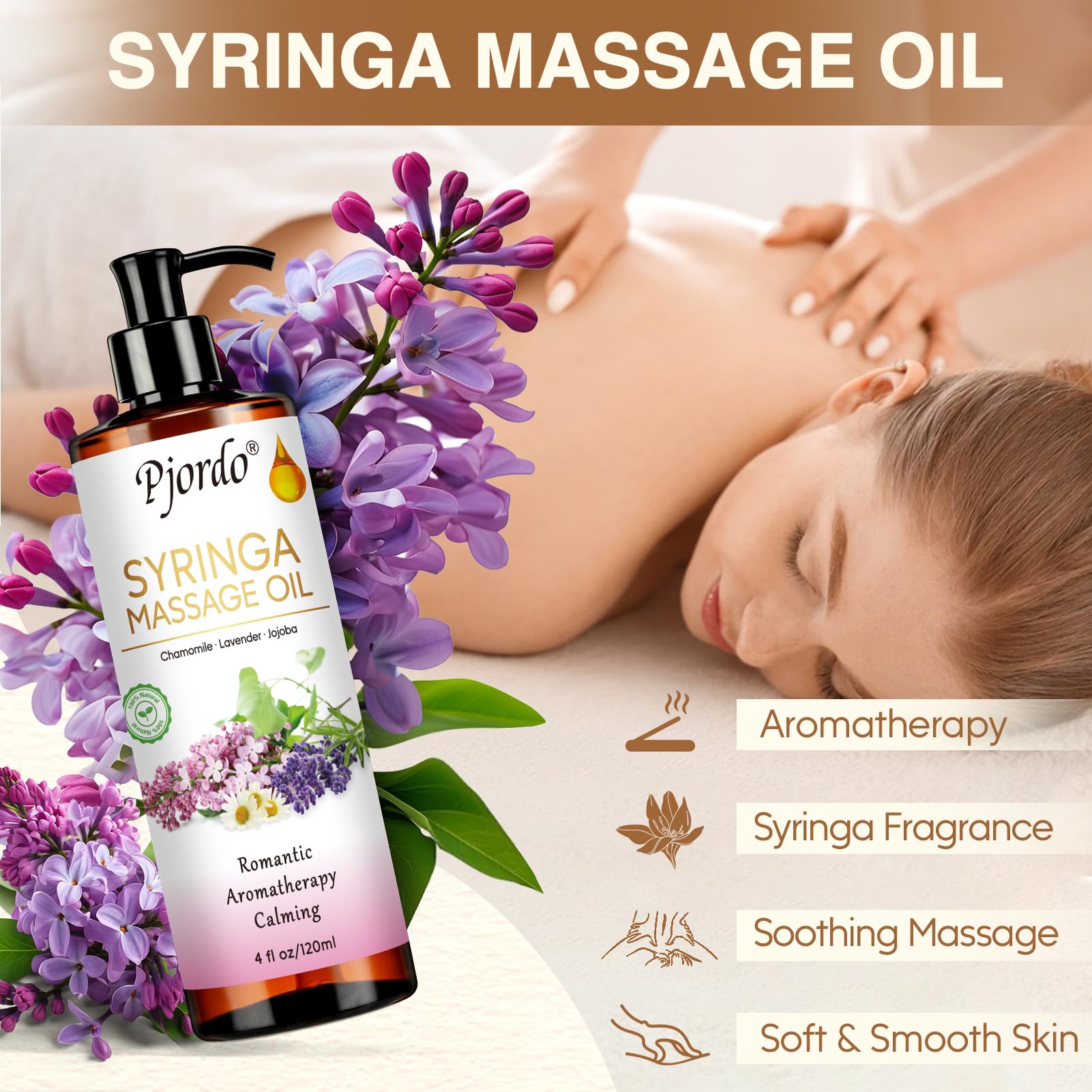 Pjordo Arnica sore muscle massage oil bottle