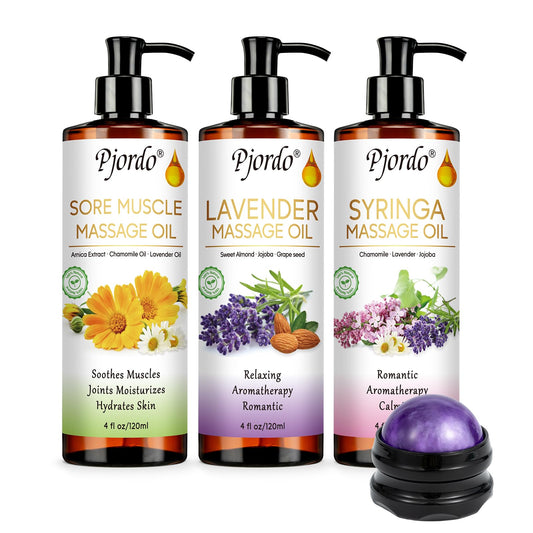 Pjordo Lilac Syringa massage oil bottle