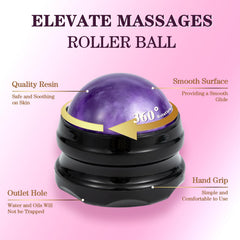 Massage oil bottles with roller ball and setup