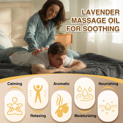 Lavender aromatherapy massage oil with grapeseed oil