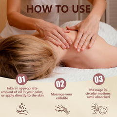 Spa-like home massage scene with Pjordo Anti Cellulite Massage Oil