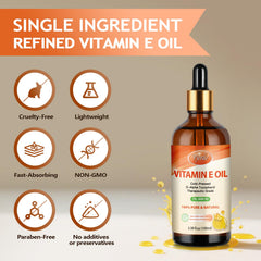 How to apply vitamin E oil – few drops on skin