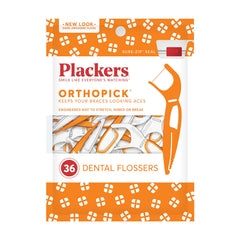 Plackers OrthoPick Flosser for Braces front view