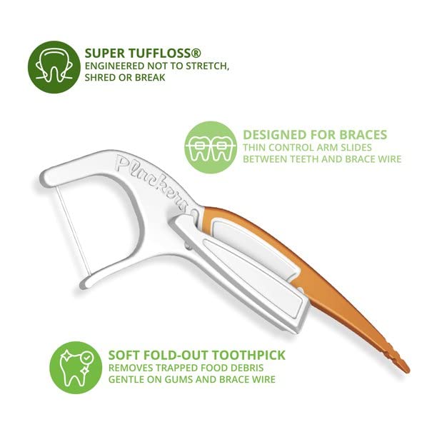 OrthoPick floss head adjustable for back teeth