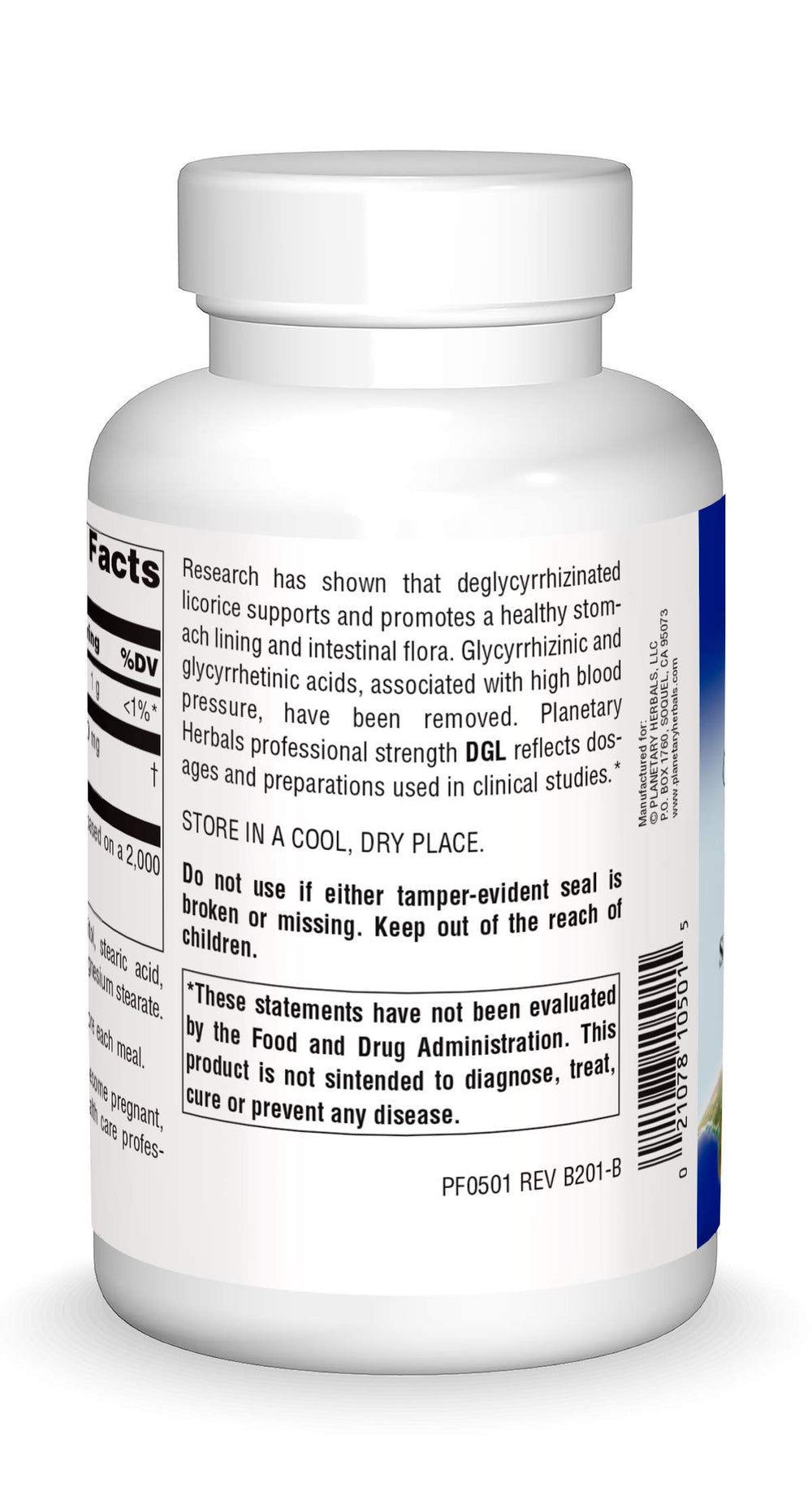DGL licorice chewable tablets for stomach support