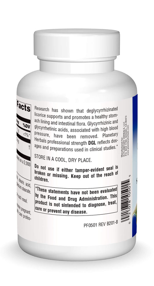 DGL licorice chewable tablets for stomach support