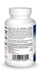 Back view of Planetary Herbals Hawthorn Extract Tablets bottle with label