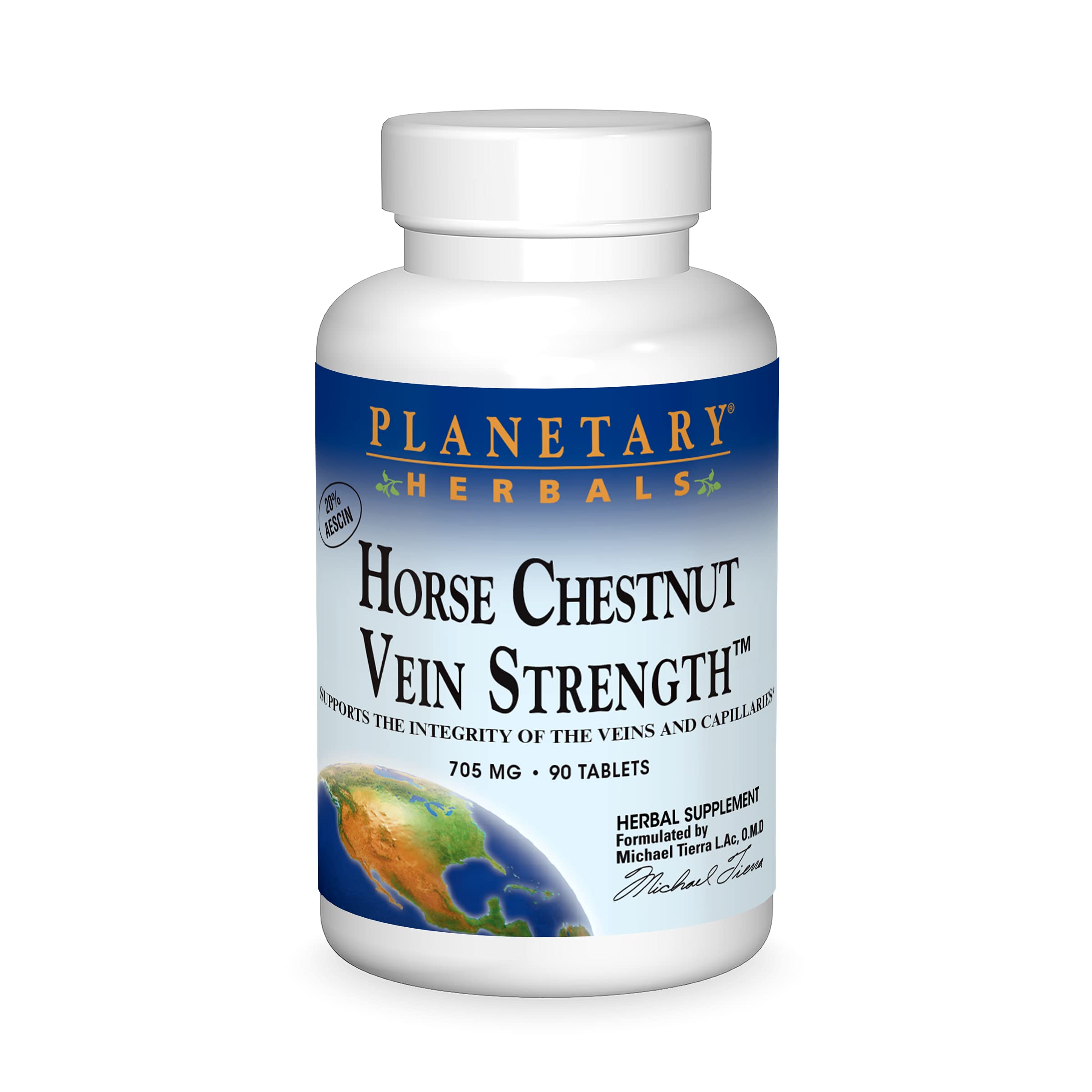 Planetary Herbals Horse Chestnut Vein Strength bottle label