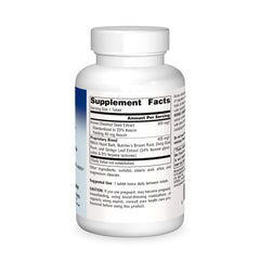 Supplement facts and 705mg Horse Chestnut extract