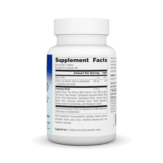 Pau D'Arco Deep Cleansing tablets (735 mg) in bottle