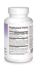 Supplement facts panel for Planetary Herbals Wild Yam-Black Cohosh Complex