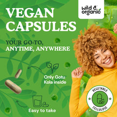 Close-up of the plant-based vegetable cellulose coating on the capsules