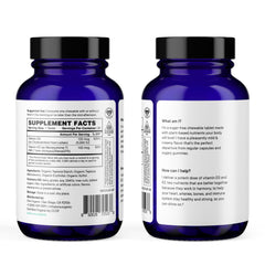 Plant-based Vitamin D3 and K2 supplement concept