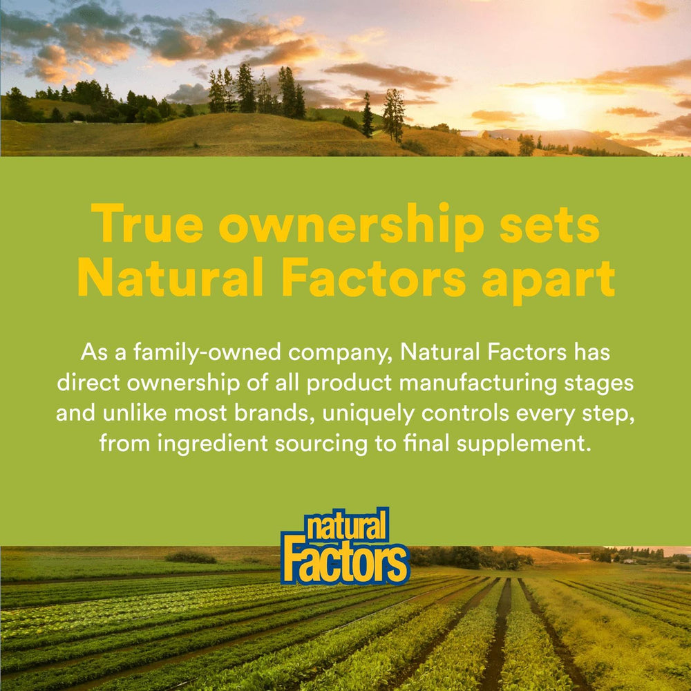 60 vegetarian capsules packaging for Natural Factors D3