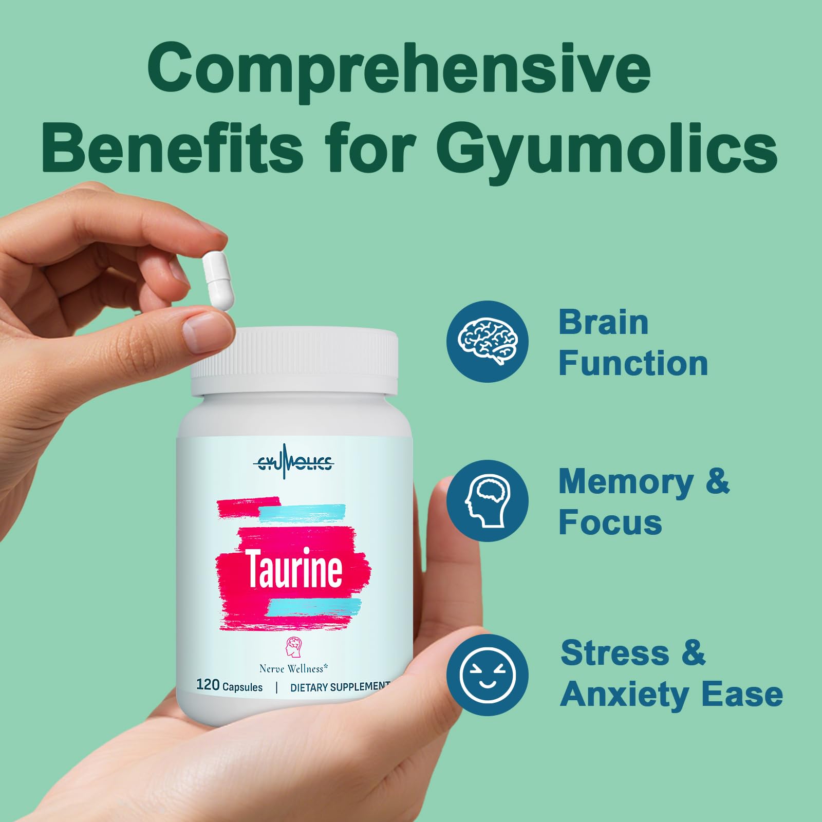 Plant-based formula with L-Theanine, Myo-Inositol, B6 and B12