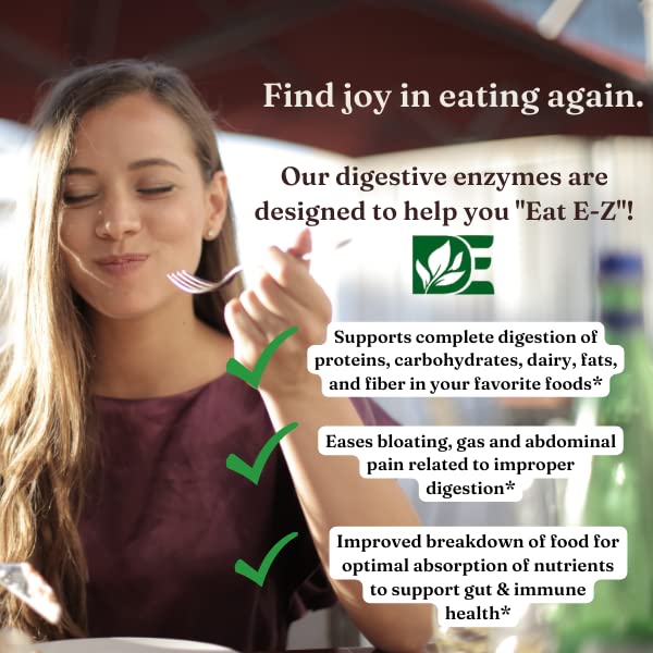 Plant-based, gluten-free, kosher digestive enzyme supplement