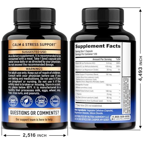 Ashwagandha, Rhodiola and Holy Basil herbal blend