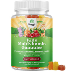 Front view of Plant Based Kids Multivitamin Gummies bottle - 90 count
